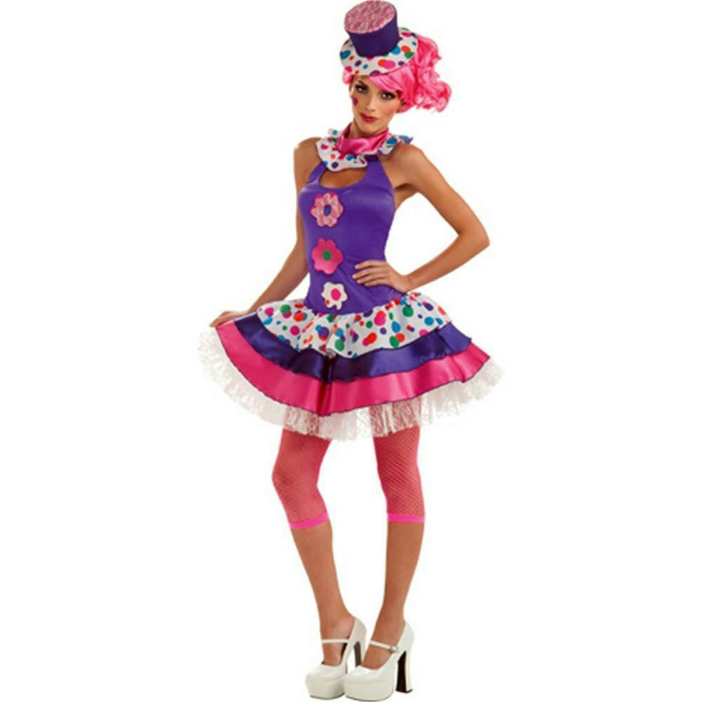 Rubie's Costume Co Women's Jellybean Clown Sexy Adult Costume Medium 6-10 by HalloweenStore.com