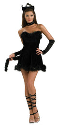 Secret Wishes Women's Kissable Kitty Sexy Fancy Black Cat Adult Costume XS 2-6 by HalloweenStore.com