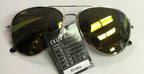 Aviator Laser Lens Yellow Orange Green Tint Lens Shades Sunglasses UV 400 by HalloweenStore.com