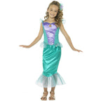 Smiffy's Girls Deluxe Little Mermaid Fairytale Fancy Dress Sz Medium 7-9 by HalloweenStore.com