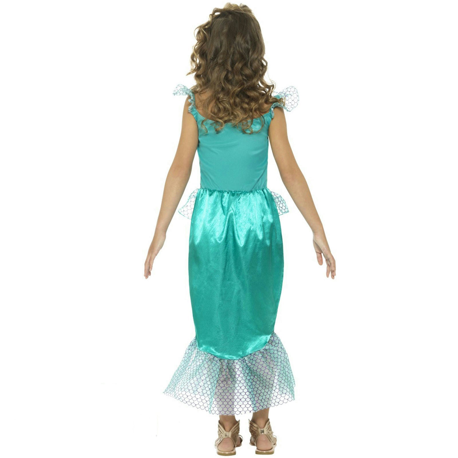 Smiffy's Girls Deluxe Little Mermaid Fairytale Fancy Dress Sz Large 10-12 by HalloweenStore.com