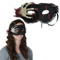 Creepy Skeleton Hand Dripping Blood Burlap Eye Mask Costume Accessory by HalloweenStore.com