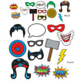 Beistle Hero 12 Piece Photo Fun Signs 6.75in x 10in Superhero Party Supplies by HalloweenStore.com
