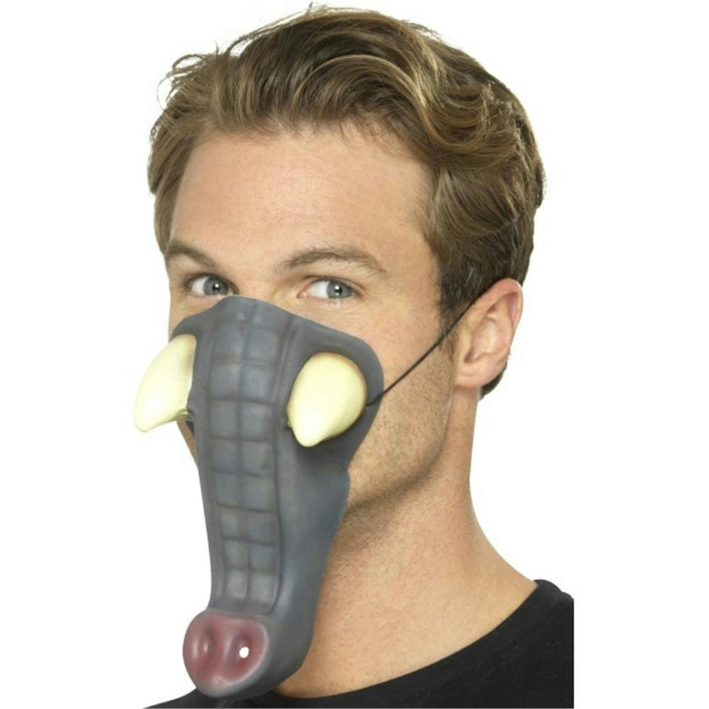 Smiffy's EVA Soft Foam Elephant Trunk Nose on Elastic Band Costume Accessory by HalloweenStore.com