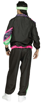 Fun World Male 80's Retro Sweat Track Suit Adult Mens Costume Standard Size by HalloweenStore.com
