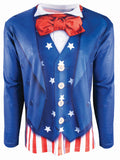 Instantly Patriotic Realistic Uncle Sam Sublimation T-Shirt Adult Size Large by HalloweenStore.com