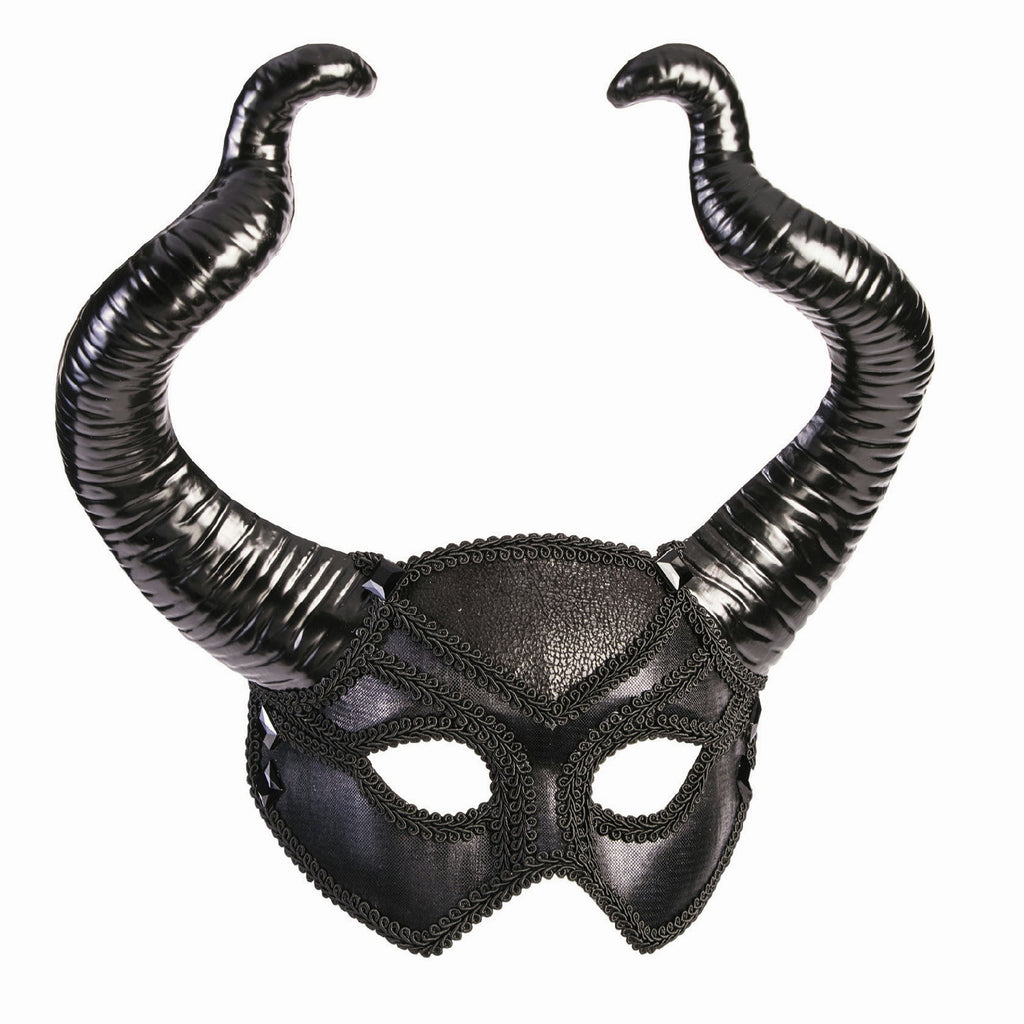 Faun Mythical Creature Gothic Horned Venetian Mask by HalloweenStore.com