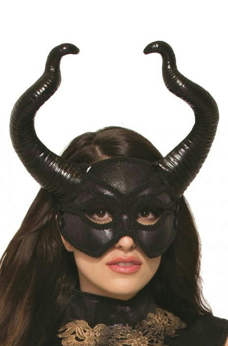 Faun Mythical Creature Gothic Horned Venetian Mask by HalloweenStore.com