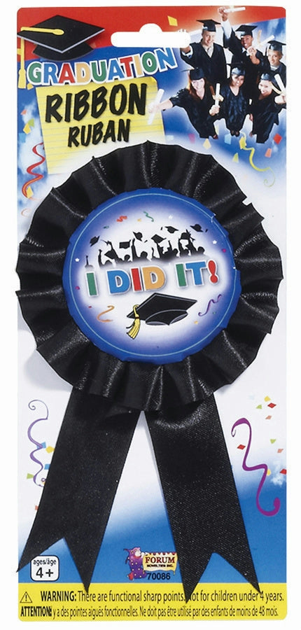 Graduation I DID IT Winner Ribbon Award Accessory by HalloweenStore.com