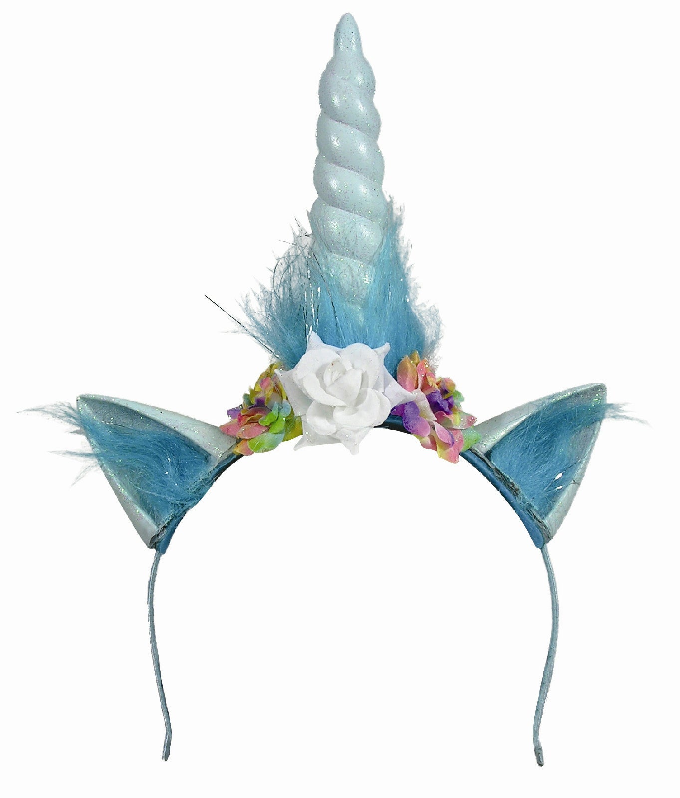 Unicorn Floral Headband Headpiece Costume Accessory by HalloweenStore.com