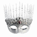 White Silver Ice Queen Mask Winter Frozen Snow Princess Icicle Costume Accessory by HalloweenStore.com