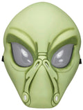 Fun World Green Alien Face Plastic Character Costume Mask by HalloweenStore.com