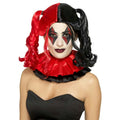 Smiffy's Women's Twisted Harlequin Wig Black and Red Pigtails Harley Quinn by HalloweenStore.com