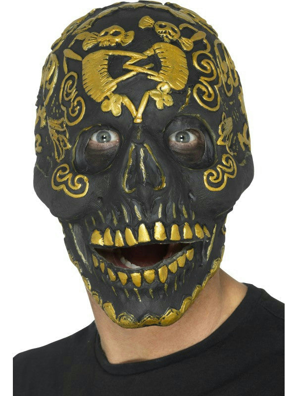 Smiffy's Deluxe Masquerade Skull Mask Foam Latex Halloween Costume Accessory by HalloweenStore.com
