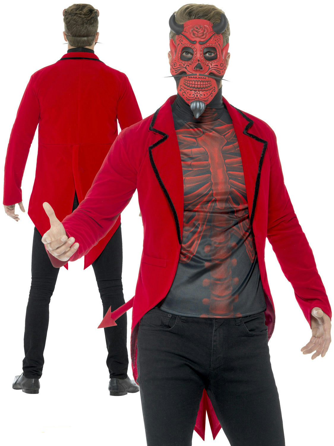 Smiffy's Men's Day of the Dead Devil Adult Costume Medium by HalloweenStore.com