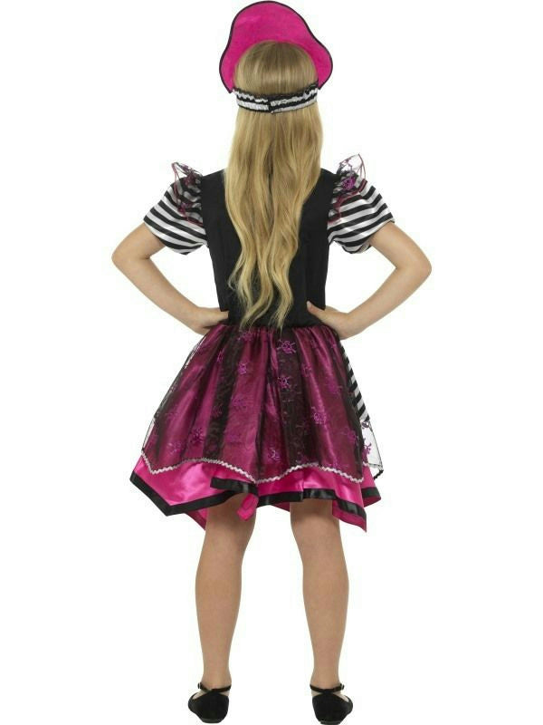 Smiffy's Girls Perfect Pirate Girl Fancy Dress Child Costume Sz Large Pink Black by HalloweenStore.com
