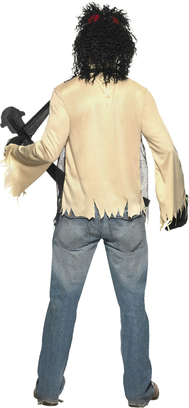 Zombie Rocker Skeleton Adult Dad Costume Bone Guitar and Mask Medium by HalloweenStore.com