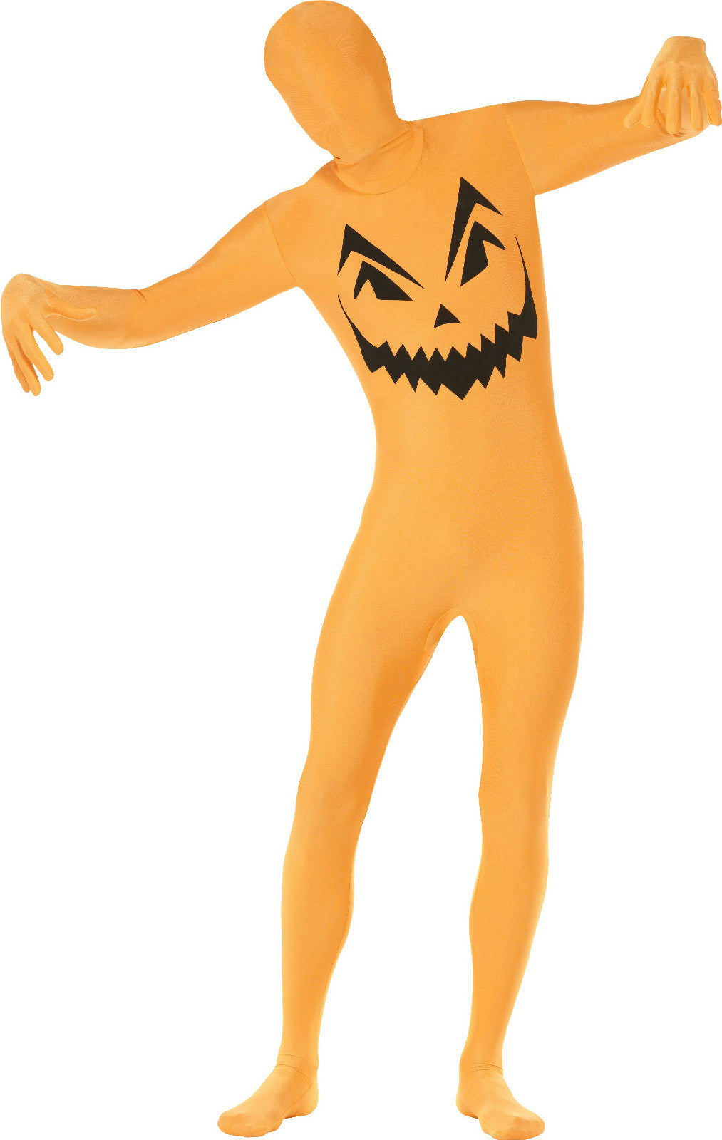 Pumpkin Second Skin Adult Costume Size XLarge by HalloweenStore.com
