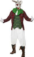 Men's Rabid Rabbit Costume Jacket Top Cravat and Trousers With Mask Size Medium by HalloweenStore.com