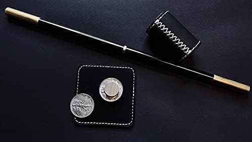 blue-ther Cylinder and Coins by Oliver Magic Classic Coin Magic Tricks Close up Magic Illusions Gimmick Magic Props Magician Street (Standard Version)