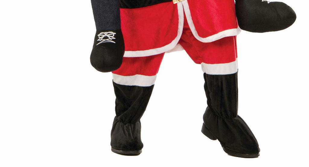 Special Delivery From Santa Man Riding Santa Claus Christmas Mascot Costume by HalloweenStore.com