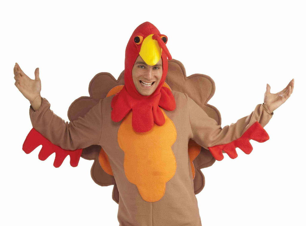 Fleece Turkey Adult Thanksgiving Costume X-Large by HalloweenStore.com