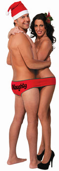 Forum Novelties Christmas Naughty Nice Fundies Undies For Two Novelty Gag by HalloweenStore.com