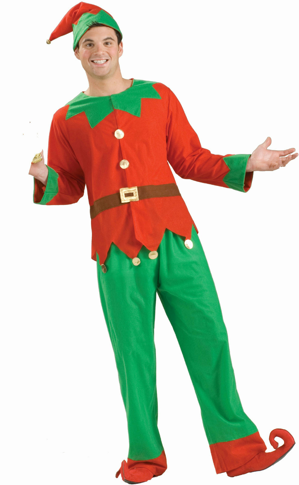 Simply Elf Unisex Adult Christmas Elf Costume by HalloweenStore.com