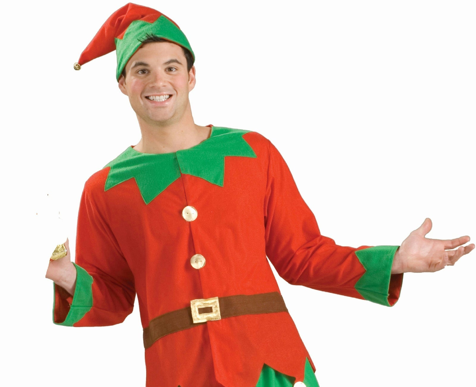 Simply Elf Unisex Adult Christmas Elf Costume by HalloweenStore.com