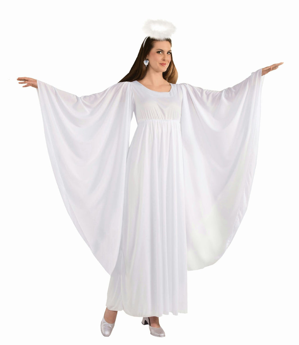 Angel White Adult Dress and Halo Standard Size Costume by HalloweenStore.com