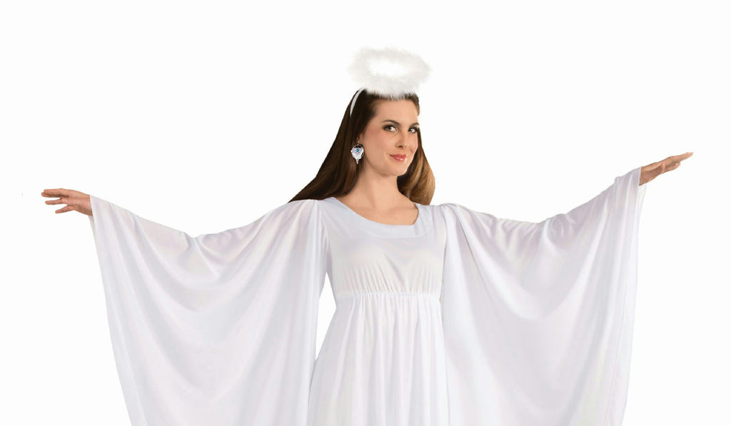 Angel White Adult Dress and Halo Standard Size Costume by HalloweenStore.com