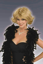 Celebutante Short Flippy Blonde Glamorous Diva Wig with Bangs by HalloweenStore.com