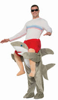 Ride a Shark Funny Adult Shoulder Rider Costume by HalloweenStore.com