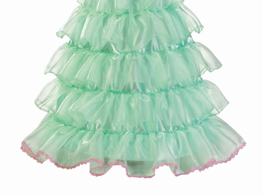 Turquoise Southern Belle Child Deluxe Costume Small 4-6 by HalloweenStore.com