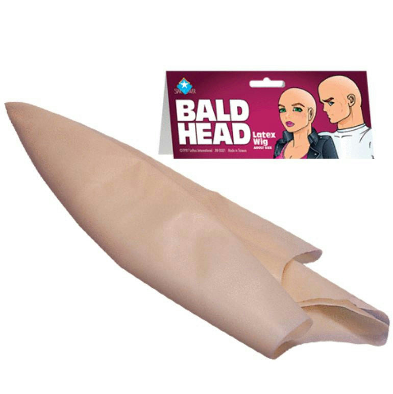 Economy Bald Head Wig Cap Skinhead by HalloweenStore.com