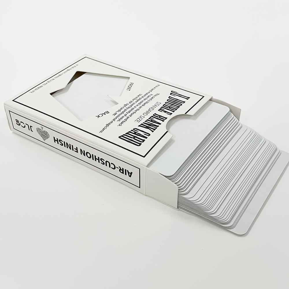 1 Set of Double-Sided White Paper Poker Cards for Magic Performances, Including Cards, Sticky Notes, Message Boards, And Confession Cards