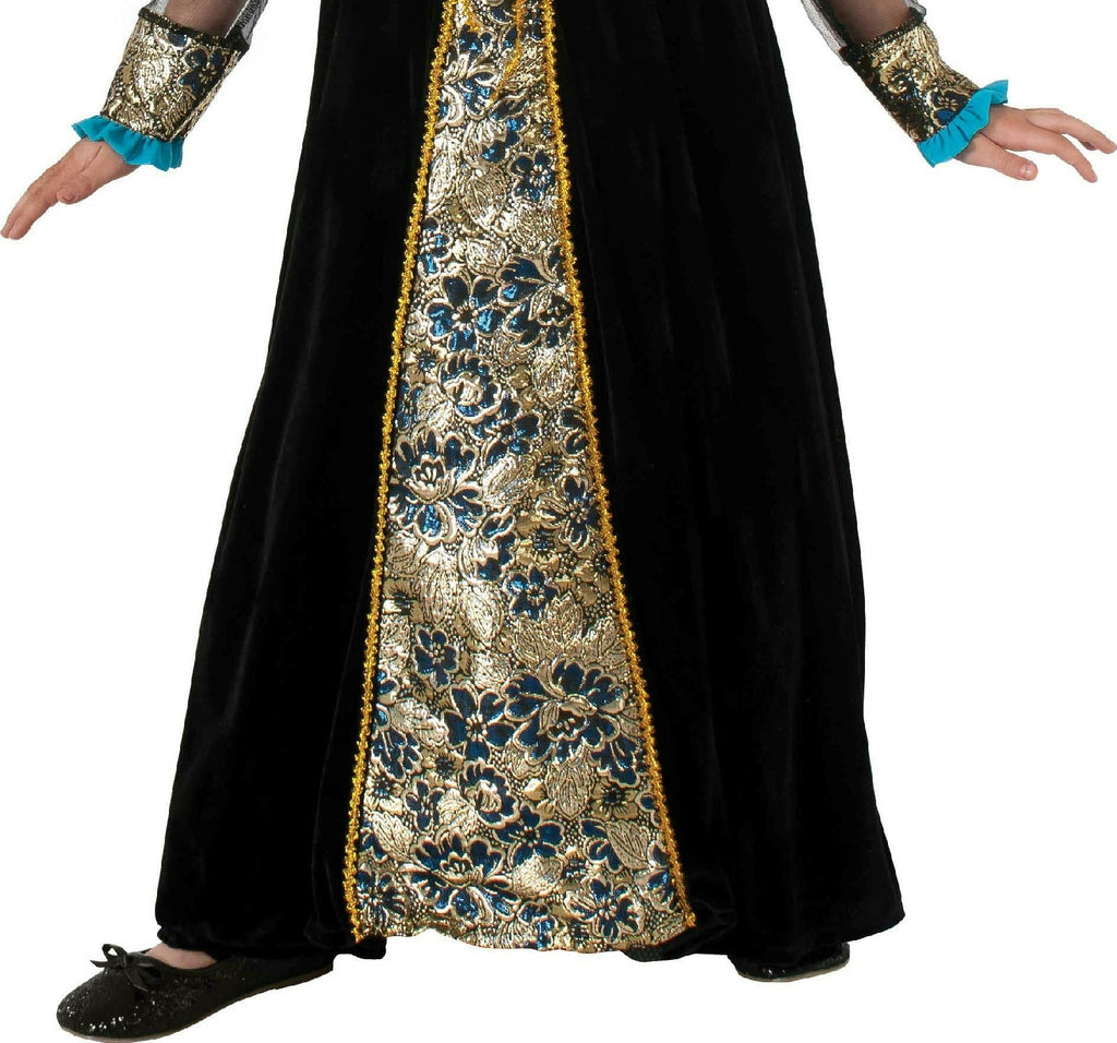 Black Camelot Princess Child Costume Dress and Tiara Size Small 4-6 by HalloweenStore.com