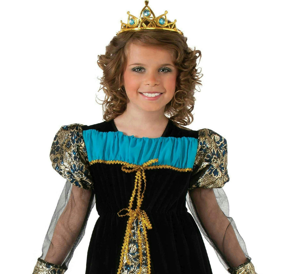 Black Camelot Princess Child Costume Dress and Tiara Size Small 4-6 by HalloweenStore.com