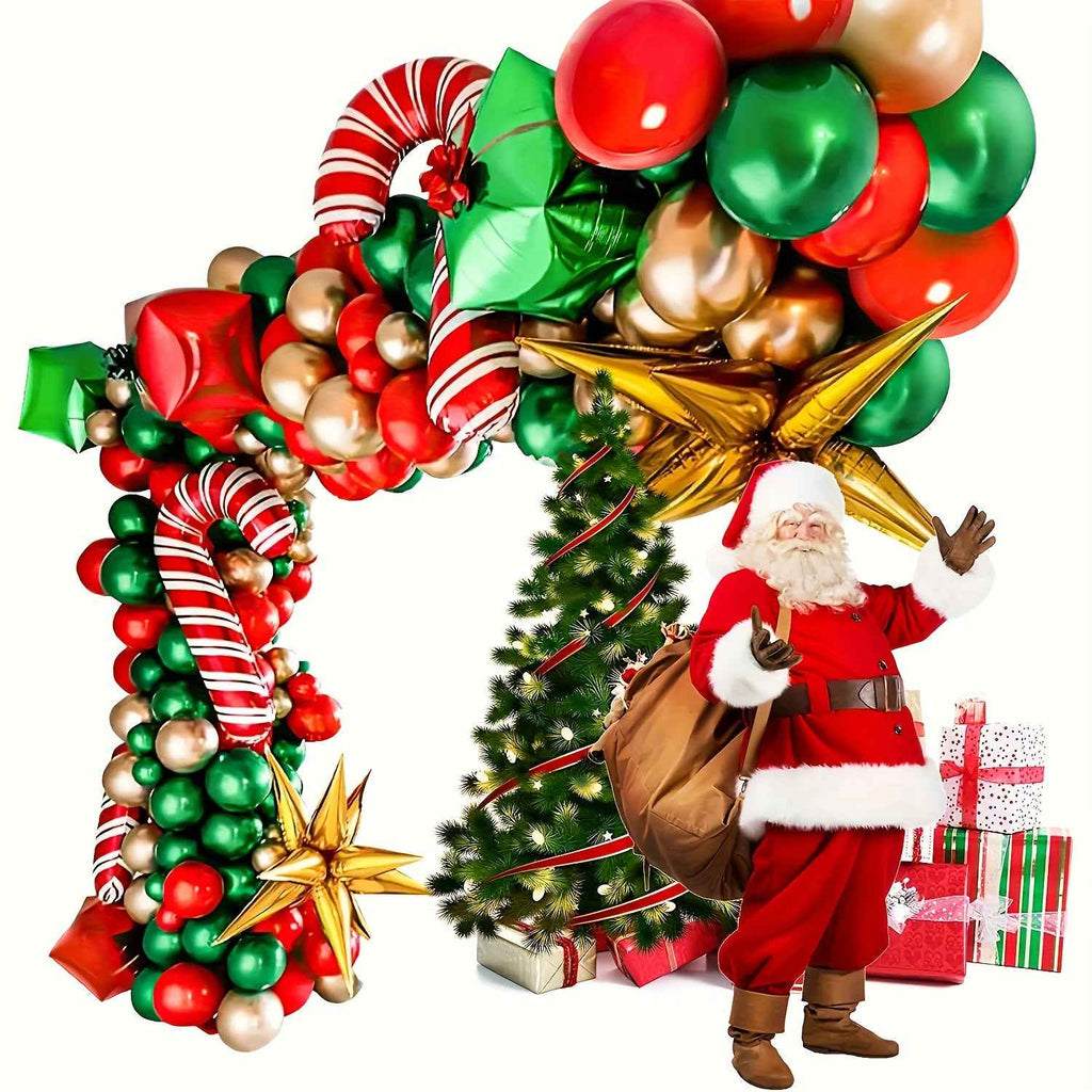 99pcs, Large Christmas Set Latex Mold Balloons Christmas Decorations Christmas Gift Christmas Photography Props Christmas Parent-Youngsters DIY Balloons, Used for Christmas Party Decoration, Suitable for Indoor/outdoor