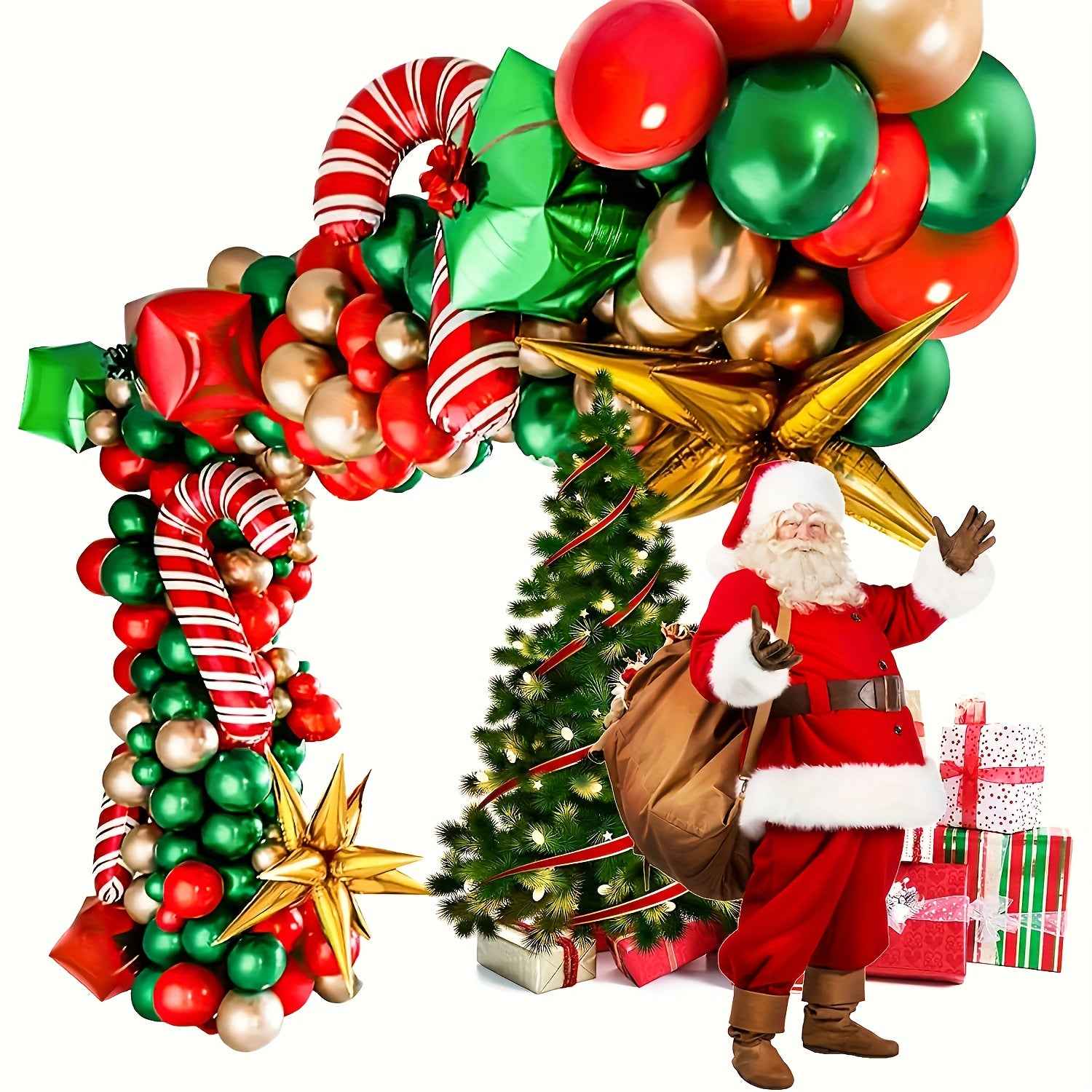99pcs, Large Christmas Set Latex Mold Balloons Christmas Decorations Christmas Gift Christmas Photography Props Christmas Parent-Youngsters DIY Balloons, Used for Christmas Party Decoration, Suitable for Indoor/outdoor