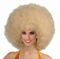 Blonde Deluxe Mega Afro Fro Wig by HalloweenStore.com