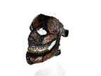 Genuine Leather Mask - GigaMyme Leatherface Edition - Handmade Mime Full Face Cover for Halloween, Performance or Cosplay Costume by Rockwell Masks