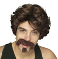 Uncle Rico or Big John Brown Men's Wig Moustache and Goatee Set by HalloweenStore.com