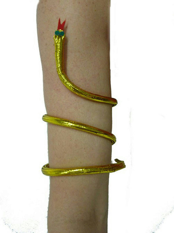 Gold Snake Armband Bracelet Asp Cleopatra by HalloweenStore.com
