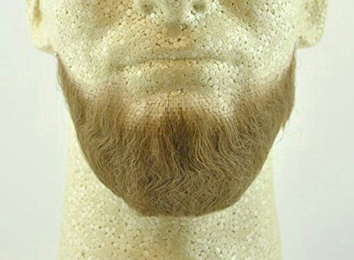 Lt Brown Human Hair Goatee Chin Beard Costume Beard 2023 by HalloweenStore.com