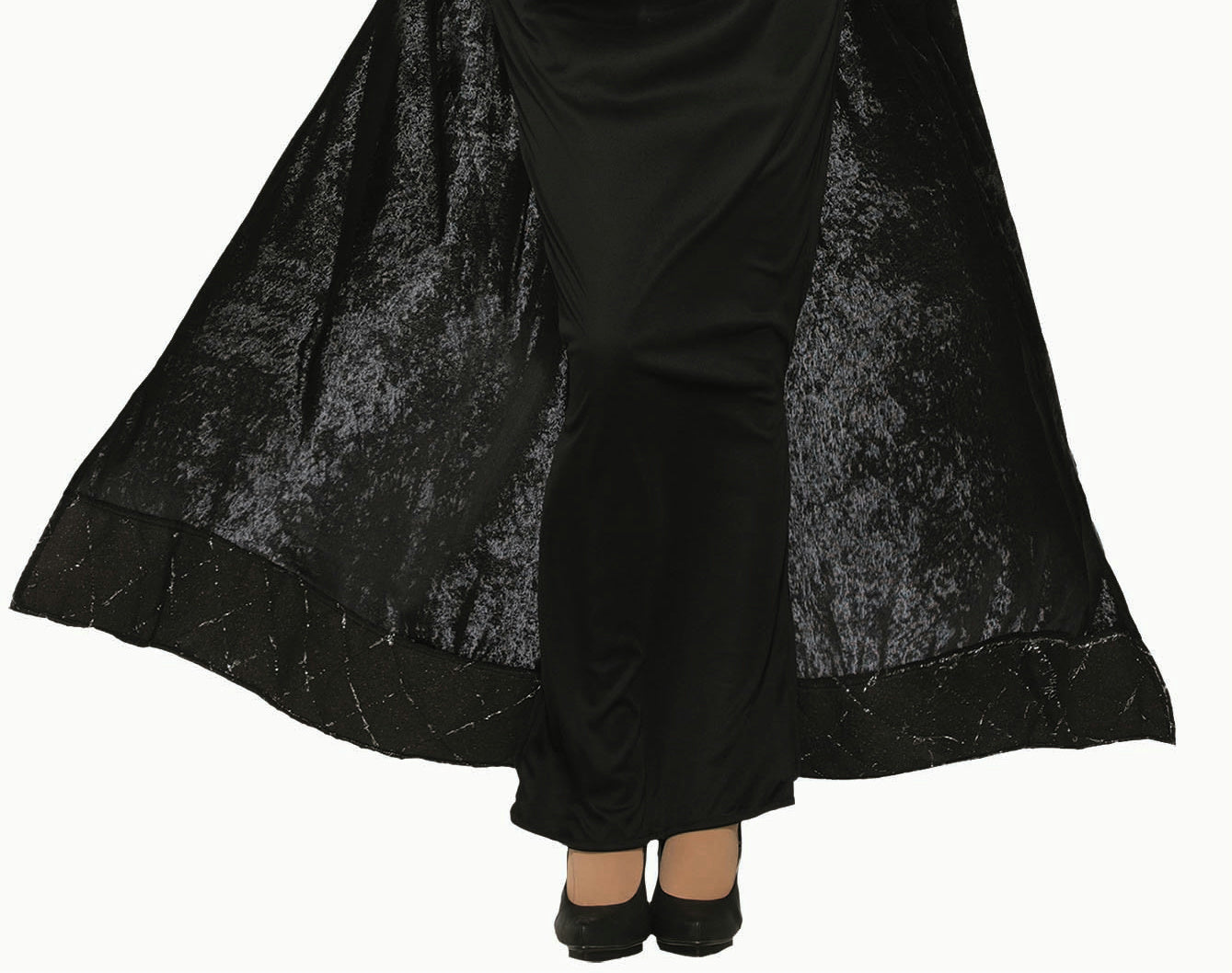 Royal Dark Queen Black Wicked Vampiress Dress Adult Costume by HalloweenStore.com