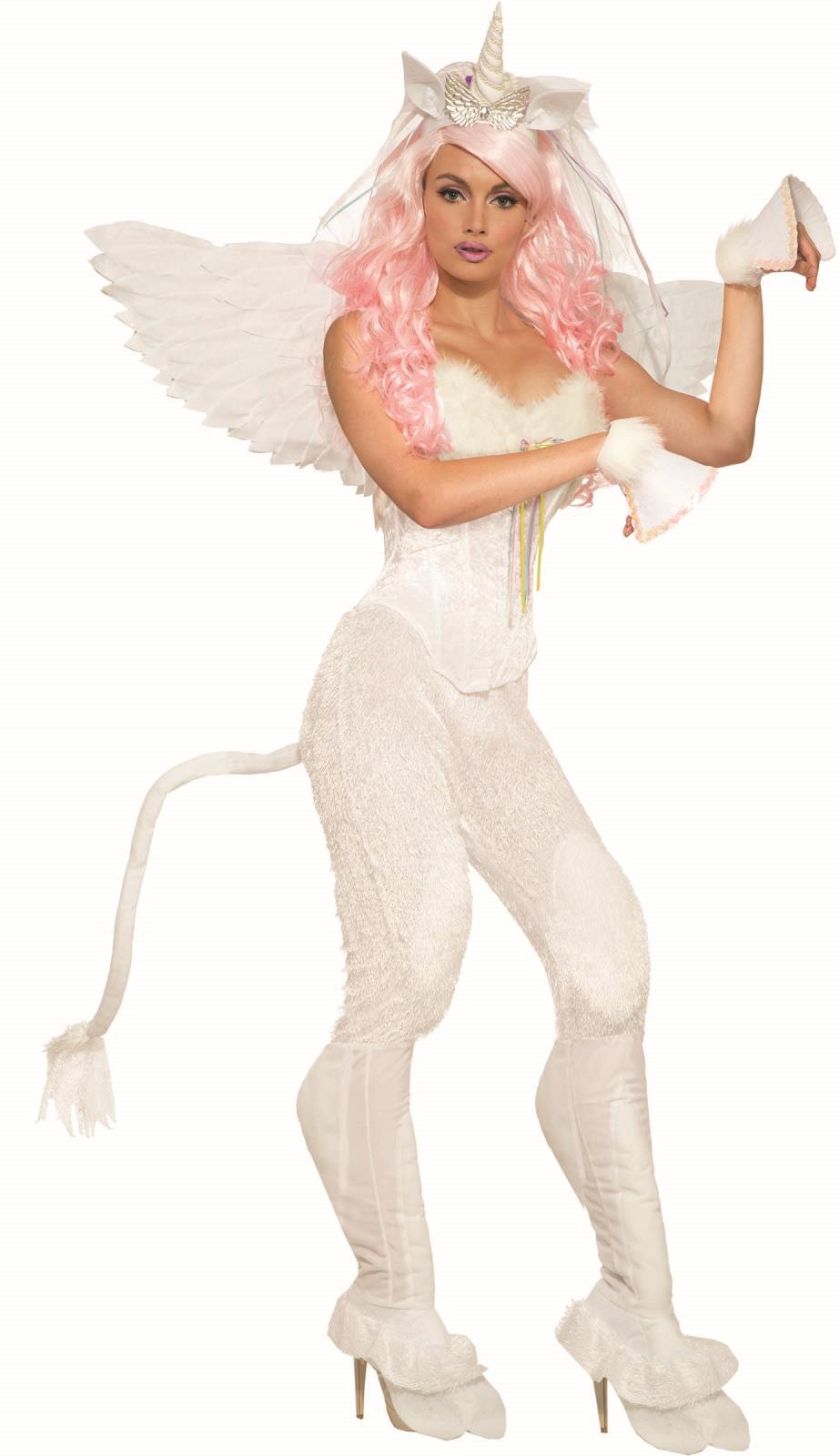 Mythical Creatures Unicorn Pants Cosplay Fur Horse Legs Adult Womens Costume by HalloweenStore.com