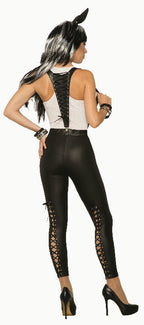 Mythical Lace Up Midnight Menagerie Costume Suspenders by HalloweenStore.com