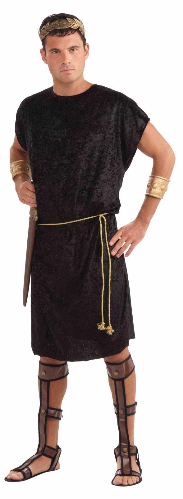 Black Adult Tunic with Rope Belt by HalloweenStore.com