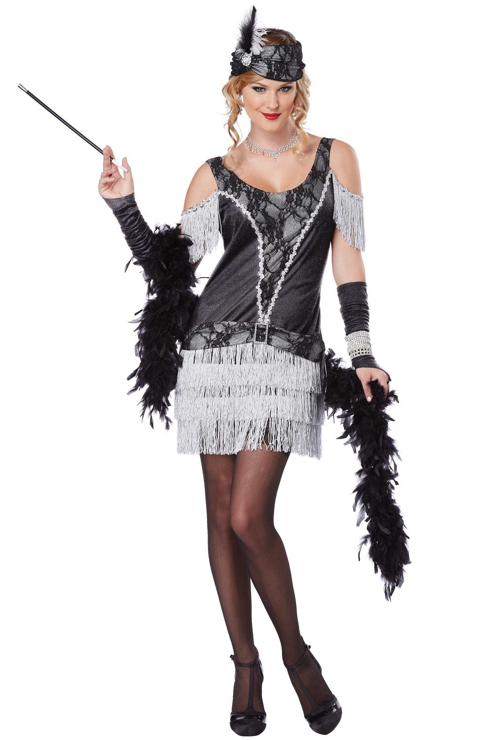 Razzle Dazzle 20's Flapper Adult Costume Size XS 4-6 by HalloweenStore.com